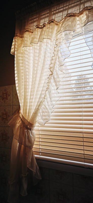 a curtain from a window